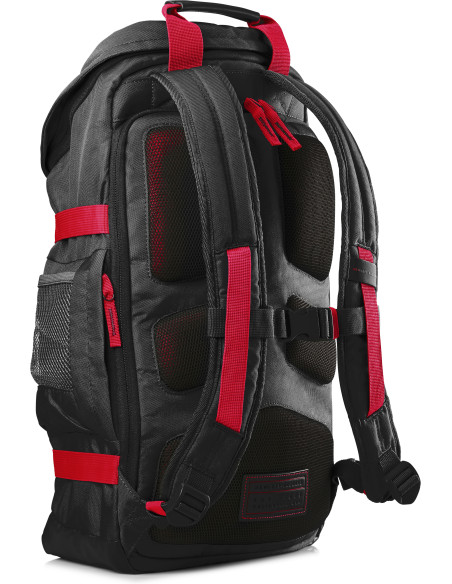 15.6" Zaino per laptop, Odyssey Sport Backpack, black and red
