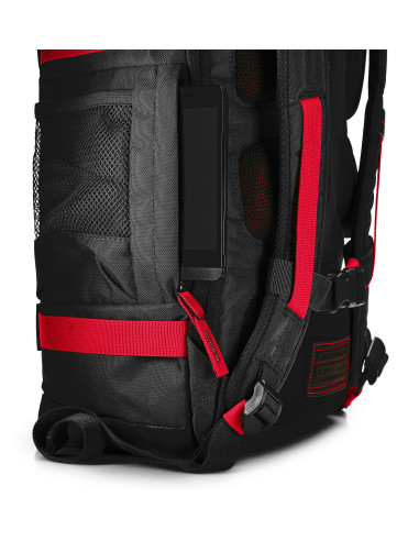 15.6" Zaino per laptop, Odyssey Sport Backpack, black and red