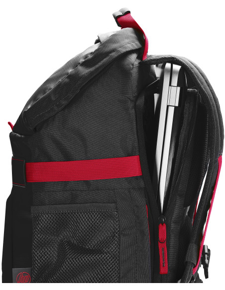 15.6" Zaino per laptop, Odyssey Sport Backpack, black and red
