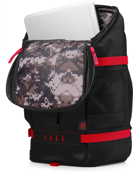 15.6" Zaino per laptop, Odyssey Sport Backpack, black and red