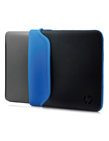 15.6" Sleeve per laptop Reversible, blue/black, double sided