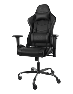 Gaming Chair DC210 ergonomica, ecopelle, black, doppio cuscinetto nuca-schiena