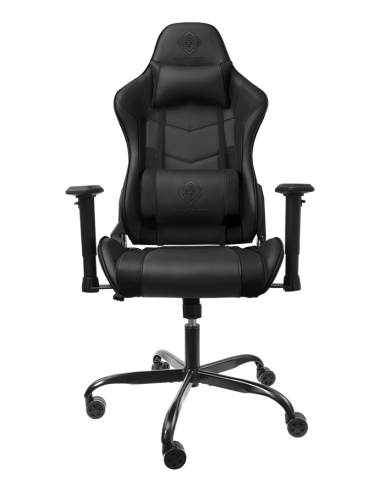 Gaming Chair DC210 ergonomica, ecopelle, black, doppio cuscinetto nuca-schiena