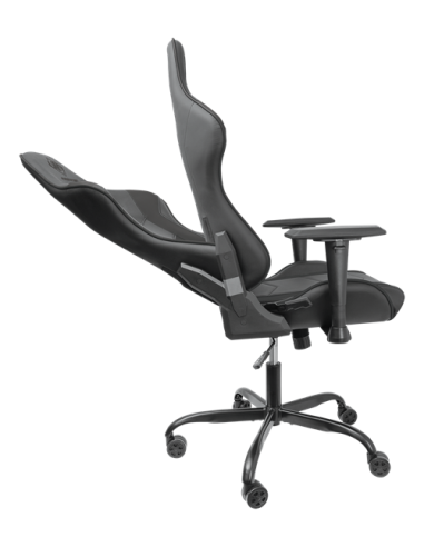 Gaming Chair DC210 ergonomica, ecopelle, black, doppio cuscinetto nuca-schiena