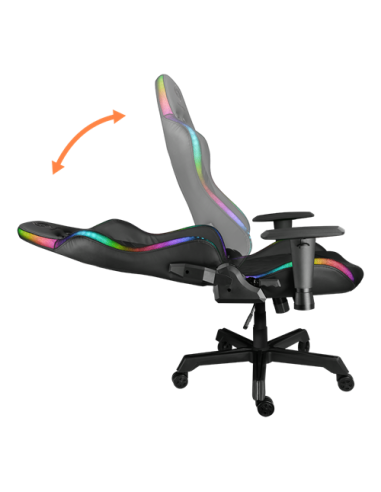 Gaming Chair, eco-pelle, RGB con telecomando