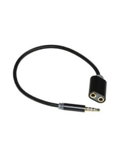 0,35 mt Sdoppiatore Audio Jack 3,5 Mm 1x M 2x F