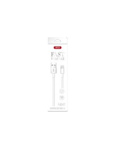 1,00mt NB47 MicroUSB Fast Charge Bianco 2,4A