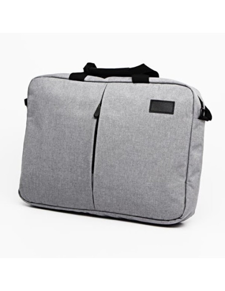 15.6" NT013, grey, polyester, water-resistant with shoulder strap
