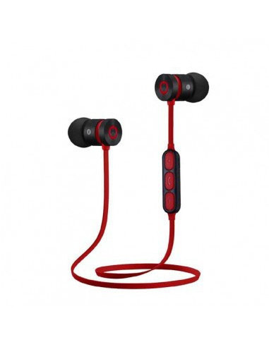 W2, magnetici, microfono, black-red, sport