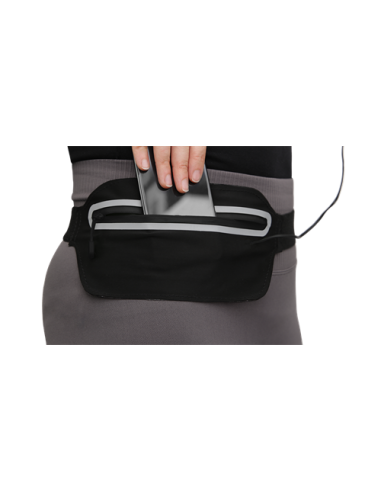 SPORT marsupio slim catarifrangente, NERO