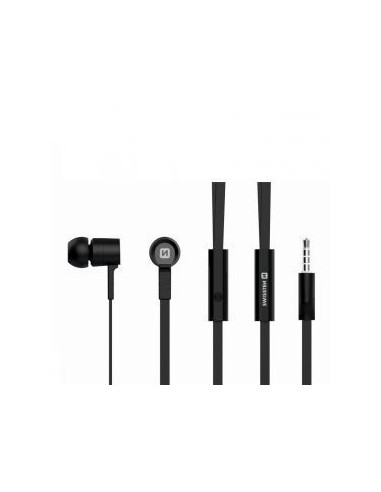 YS-D2, auricolari con microfono, black, 3.5 mm jack