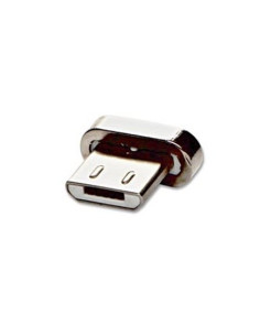 USB (2.0) Adapter - USB micro (2.0) M, silver, reduction for magnetic cable