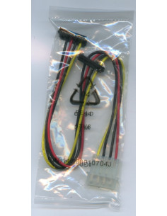 0,25 mt Alimentazione SATA 1x Molex -- 2x SATA