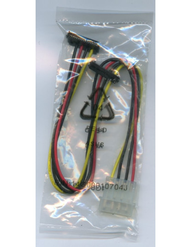 0,25 mt Alimentazione SATA 1x Molex -- 2x SATA