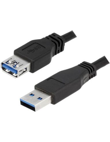 3,00 mt Prolunga USB 3.0 Type A M/F, Black