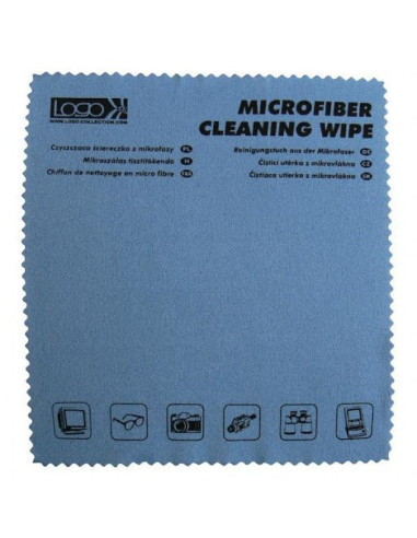Salvietta in microfibra, with printing, gossamer, 15x17cm, blue