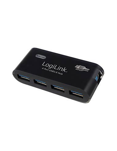 USB 3.0 Hub, 4-Port, Black