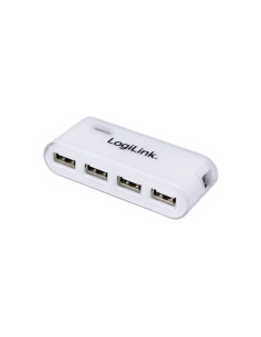 USB 2.0 Hub 4 porte bianco con Power Supply