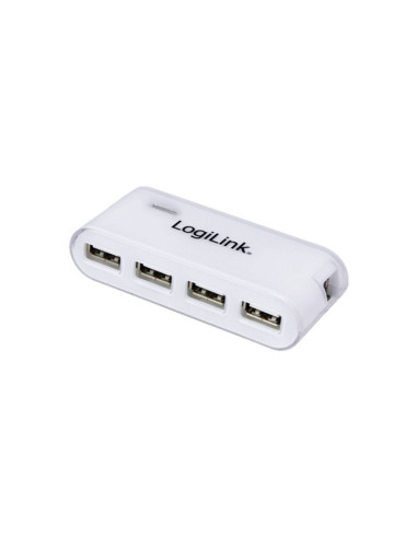USB 2.0 Hub 4 porte bianco con Power Supply
