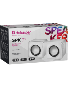 SPK 33, CASSE 2.0, 5W, USB, BIANCO 2