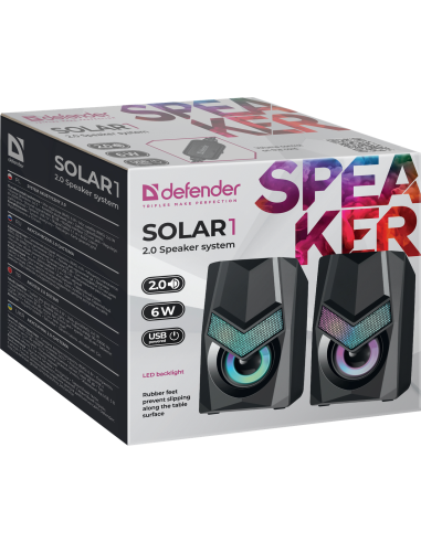 SOLAR1 2.0 CASSE USB 6W