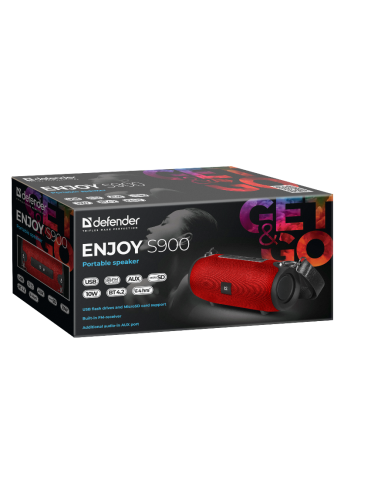 ENJOY S900, CASSA BLUETOOTH 5.0 10W, ROSSO