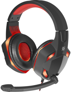 WARHEAD G-370, CUFFIE CON MICROFONO, LED ROSSO 2