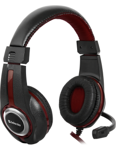Warhead G-185, microphone, black and red, (2x3.5)mm jack