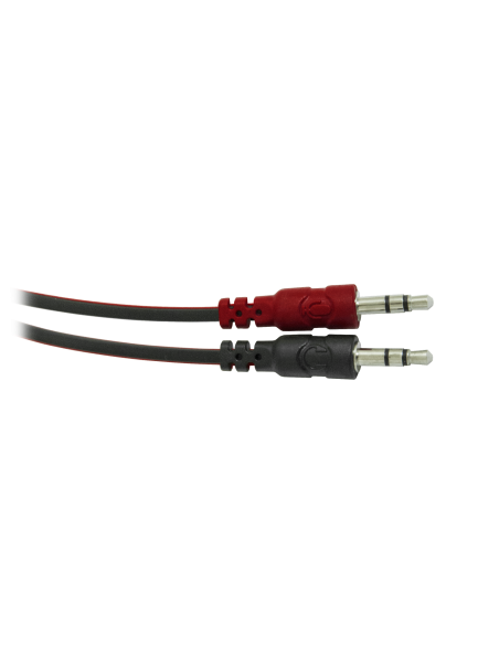 Warhead G-185, microphone, black and red, (2x3.5)mm jack