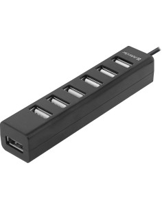 QUADRO SWIFT, HUB USB 2.0, T PORTE, NERO