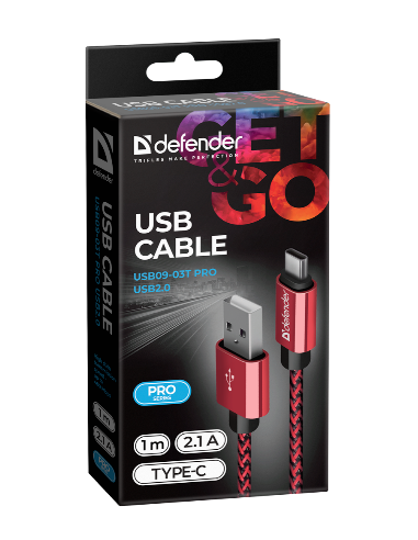 1,00 mt USB - USB-C, ROSSO