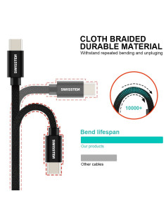 1,20 mt USB-C 3.1 nero 2