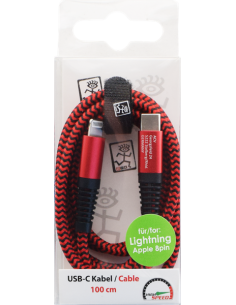 1,00 mt Cavo USB Type-C/Lightning Rosso 2
