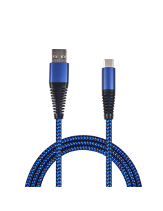 1,00 mt Cavo USB A/Type-C tessuto Blu
