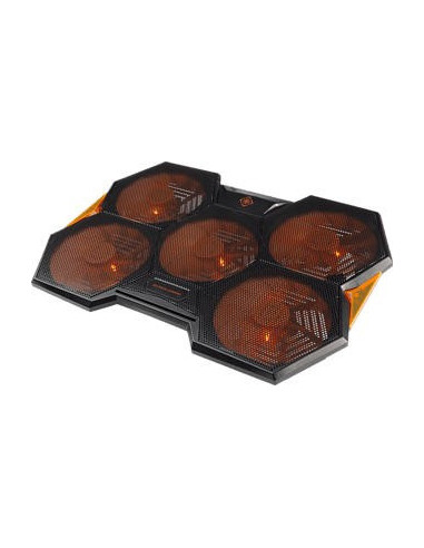 5 Ventole Laptop Cooler fino a 17,3" LED supporto di raffreddamento Portatili