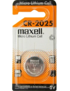 Batteries lithium, 3V, Maxell, blister pack