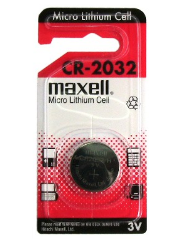 Batteries lithium, 3V, Maxell, blister pack