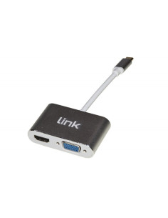 Adattatore USB Type C - HDMI 4K + VGA